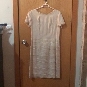 Cream vintage dress.
